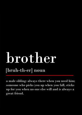 brother definition poster