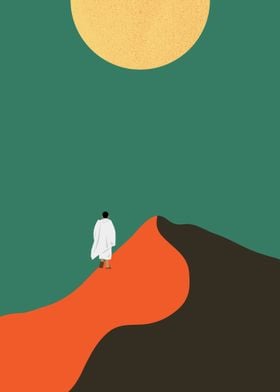 Man And Desert