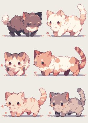 Charming Pixel Cat