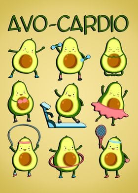 Avocado Cardio Funny