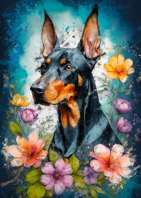 Doberman in Bloom