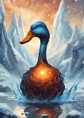Fire and Ice Fantasy Duck