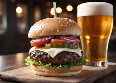 Cheeseburger and a Beer