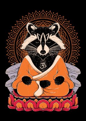 Raccoon Namaste