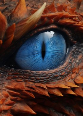 Orange Dragon Eye