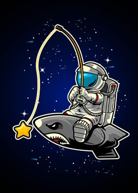 Astronaut Fishing