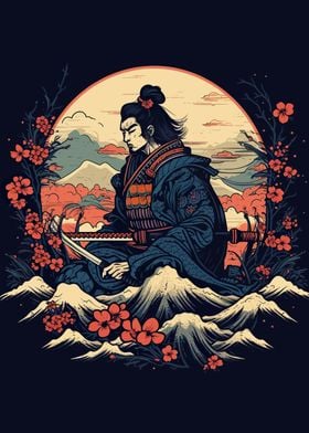 samurai with katana japan