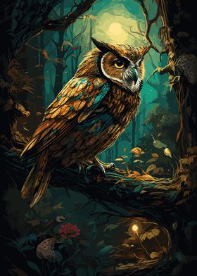 Regal Golden Owl