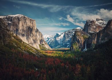 Yosemite tunnel view fall