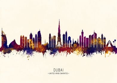 Dubai UAE Skyline