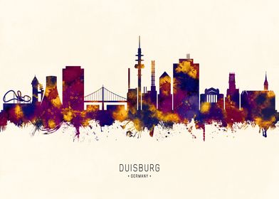 Duisburg Germany Skyline