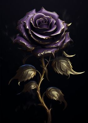 Purple Gold Rose