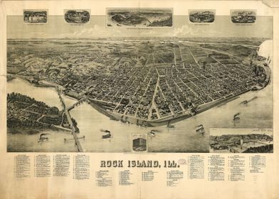 Rock Island Illinois 1889