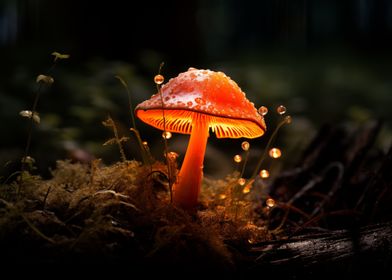 Sweaty orange mushroom