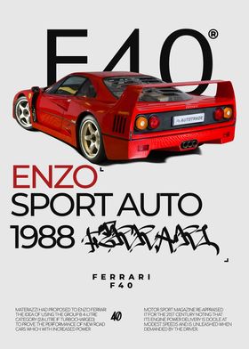 Ferrari F40 Minimalist