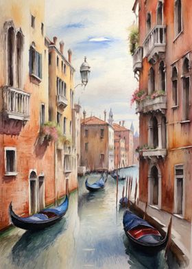 Canal in Venice Italy