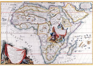 Africa by V Coronel c1692