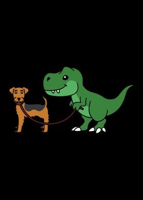 Airedale Terrier T Rex