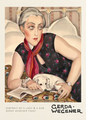 Portrait of a Lady n a Dog