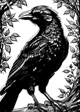 Inked Raven