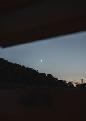 Window Moon View