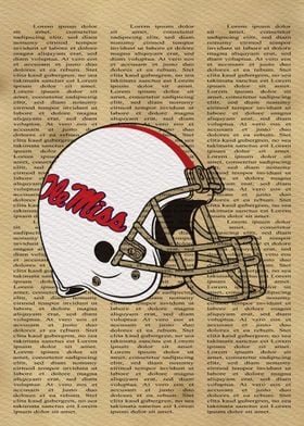 Ole Miss Rebels Helmet