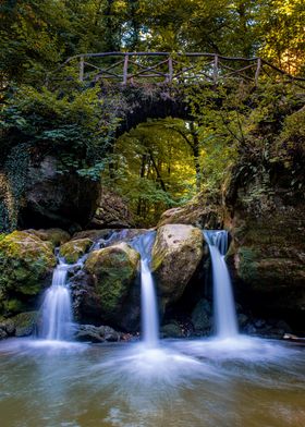 Waterfall in forest