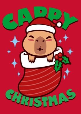 Capybara Kawaii Christmas