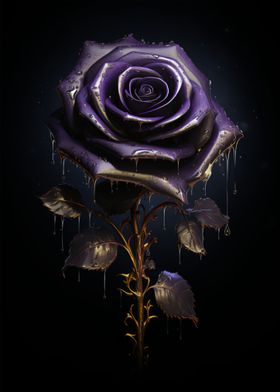 Purple Gold Rose