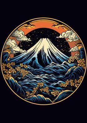 Fuji mountain wave japan