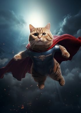 Superman Cat Superhero