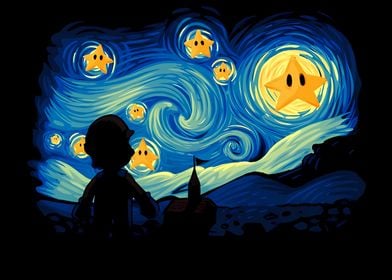Mario Starry Night
