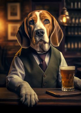 Beagle in the Pub