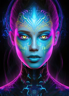 Psychedelic Trance Woman 1