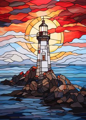 Lighthouse Stained Glass
