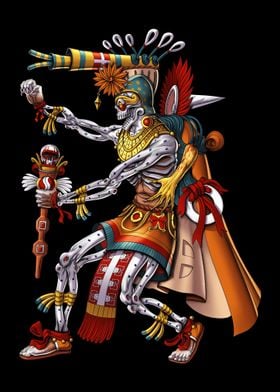 Aztec God Mictlantecuhtli