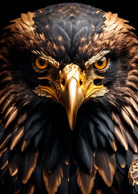 black and gold eagle 