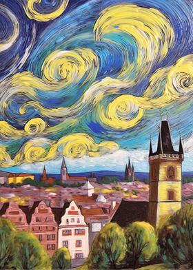 Prague Van Gogh Style