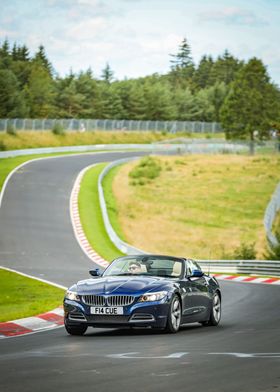 BMW Z4 on Race Track