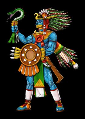 Aztec God Huitzilopochtli