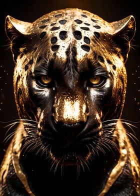 black and gold panther 