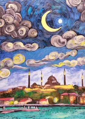 Istanbul Van Gogh Style