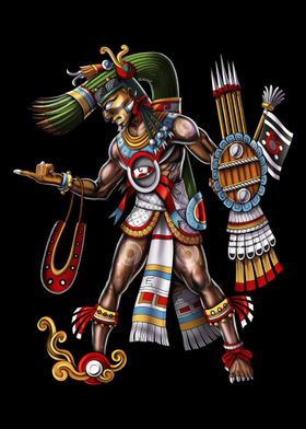 Aztec God Tezcatlipoca