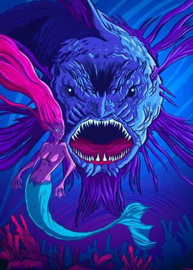 Monster Horror Mermaid