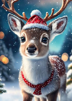 Festive Christmas Reindeer