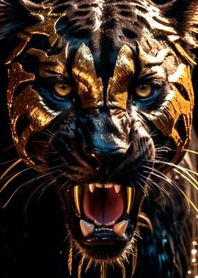 black and gold panther 