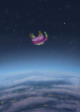 frog in space