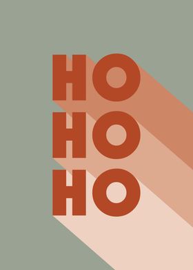 Retro Ho Ho Ho Typography