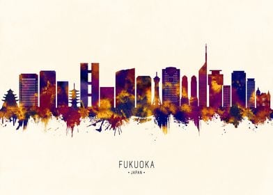 Fukuoka Japan Skyline