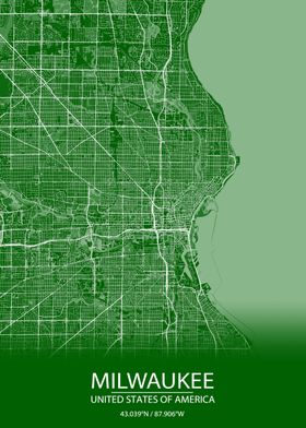 Milwaukee USA Green Map